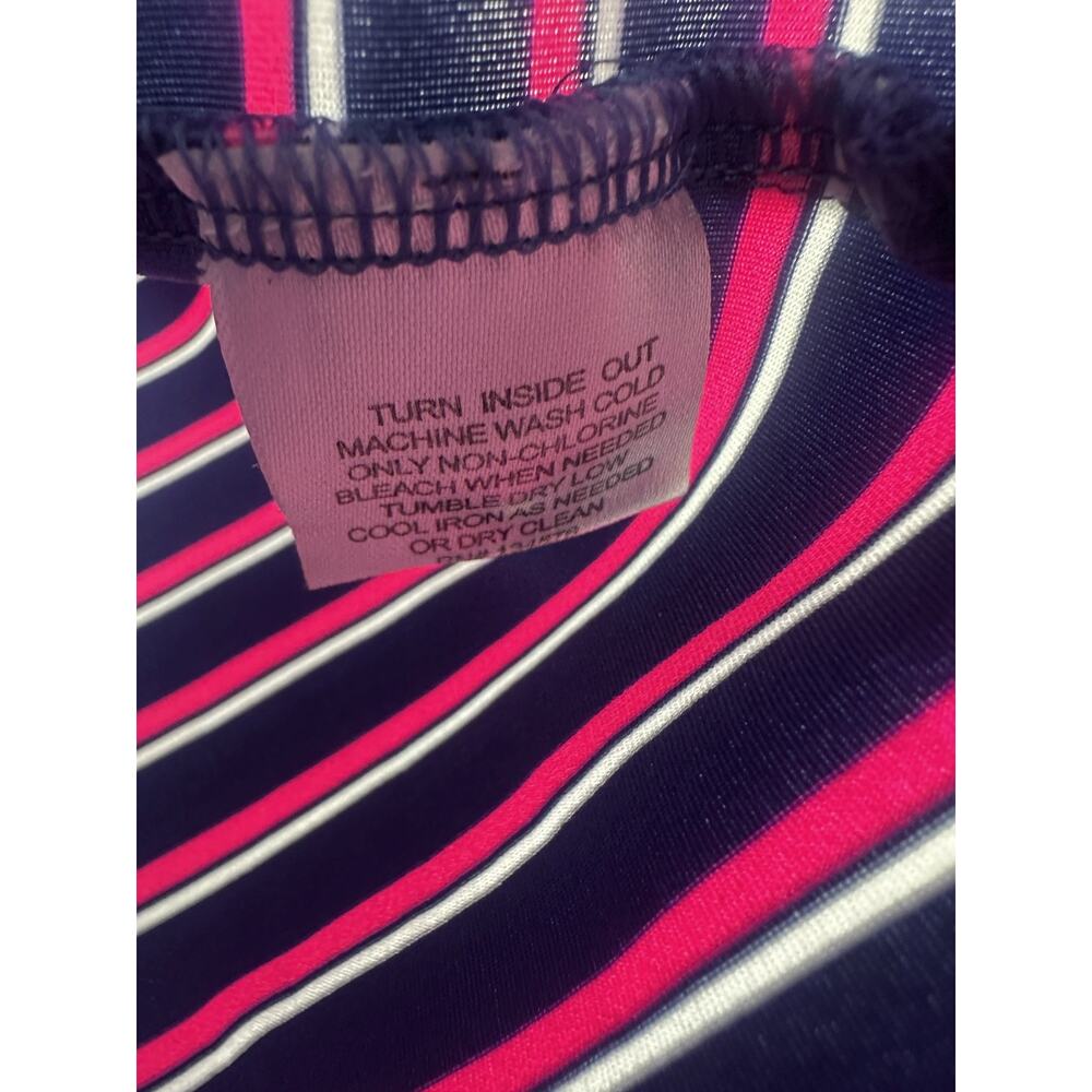 Vineyard Vines Kennedy Stripe Sankaty Performance Polo Navy Pink Men's Large - Picture 8 of 10